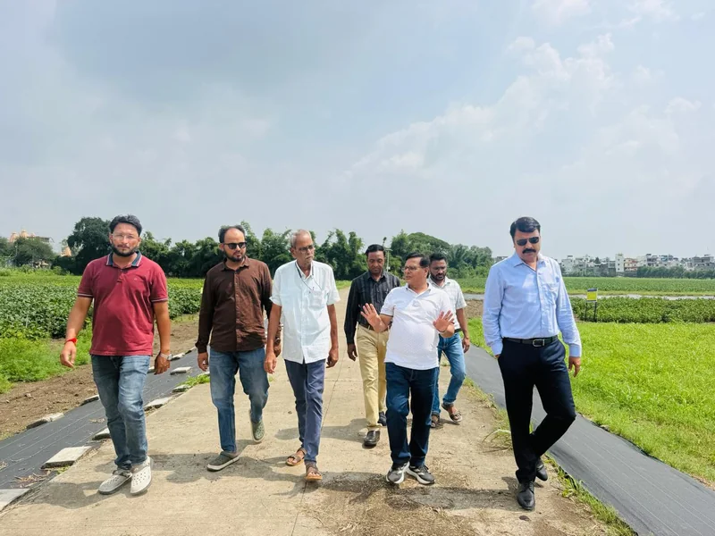 सोयाबीन की नई किस्मों एवं नवीन तकनीकों के प्रदर्शन प्लाट का किया अवलोकन