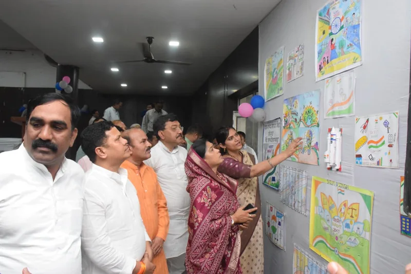 अटल सामुदायिक भवन बिलौजी में ‘मेरा सपनों का भारत 2047’ थीम पर जिला स्तरीय चित्रकला प्रतियोगिता आयोजित
